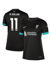 Nike Black Womens Liverpool Away Stadium Shirt 2024-25 M.Salah 11 - Image 1 of 3