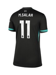 Nike Black Womens Liverpool Away Stadium Shirt 2024-25 M.Salah 11 - Image 3 of 3