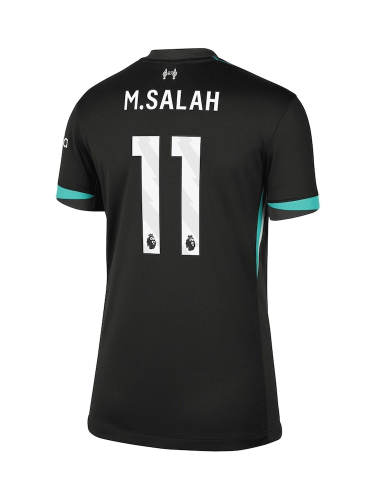Nike Black Womens Liverpool Away Stadium Shirt 2024-25 M.Salah 11 - Image 3 of 3