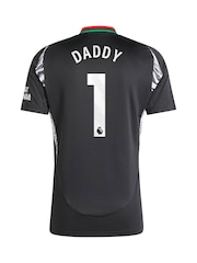 adidas Black Arsenal Away Shirt 2024-25 Daddy 1 - Image 3 of 3
