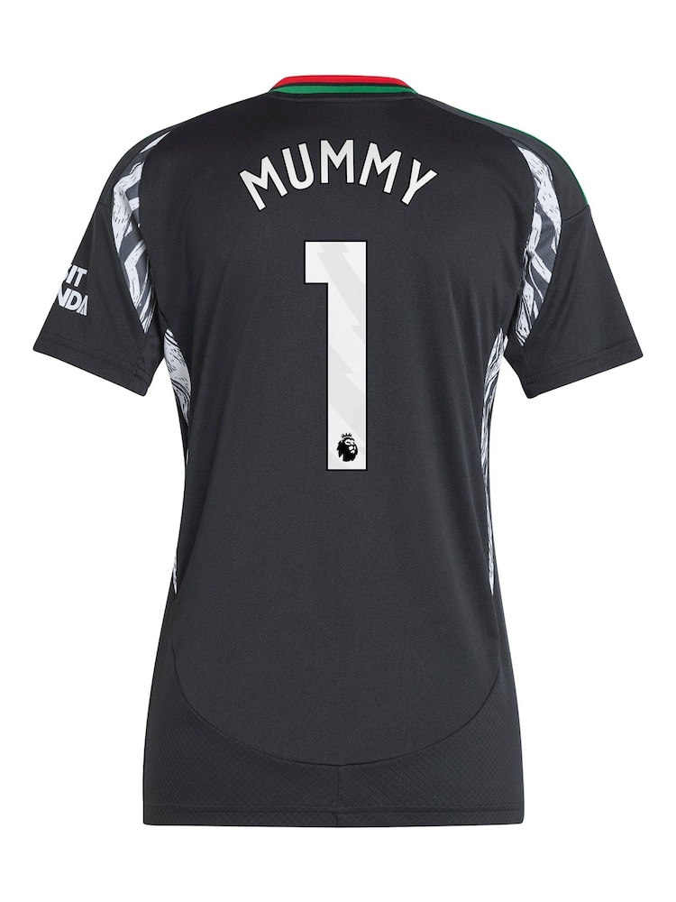adidas Black Womens Arsenal Away Shirt 2024-25 Mummy 1 - Image 3 of 3