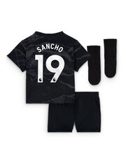 Nike Black Infants Chelsea Third Stadium Kit 2024-25 Sancho 19 - Image 3 of 3
