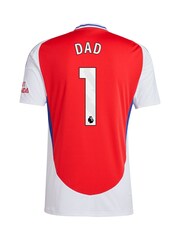 adidas Red Arsenal Home Shirt 2024-25 Dad 1 - Image 3 of 3