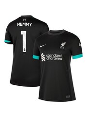 Nike Black Womens Mummy Liverpool Away Stadium Shirt 2024-25 - Image 1 of 3