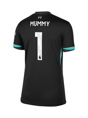 Nike Black Womens Mummy Liverpool Away Stadium Shirt 2024-25 - Image 3 of 3