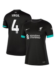 Nike Black Womens Virgil 4 Liverpool Away Stadium Shirt 2024-25 - Image 1 of 3