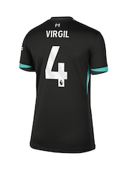 Nike Black Womens Virgil 4 Liverpool Away Stadium Shirt 2024-25 - Image 3 of 3