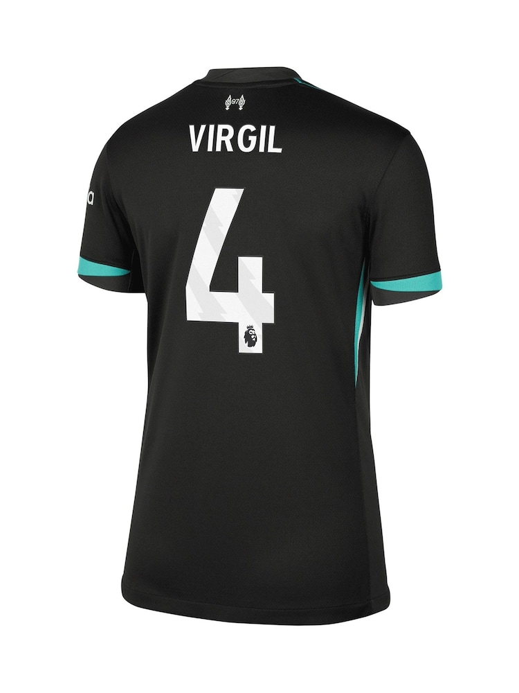 Nike Black Womens Virgil 4 Liverpool Away Stadium Shirt 2024-25 - Image 3 of 3