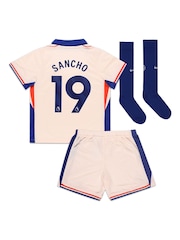 Nike Cream Little Kids Sancho 19 Chelsea Away Stadium Kit 2024-25 - Image 3 of 3