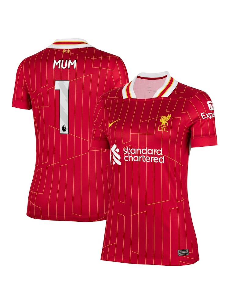 Nike Red Womens Mummy Liverpool Home Stadium Shirt 2024-25 - Image 1 of 3