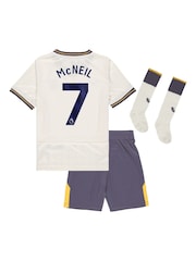 Castore White Everton Third Infant Kit Shirt 2024-25 McNeil 7 - Image 2 of 3