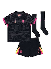 Nike Black Little Kids Joao Felix 14 Chelsea Third Stadium Kit 2024-25 - Image 1 of 3