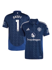 adidas Blue Manchester United Away Shirt 2024-25 Daddy 1 - Image 1 of 3