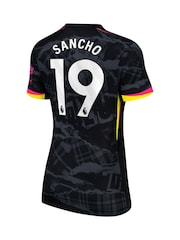 Nike Black Womens Sancho 19 Chelsea Third Stadium Shirt 2024-25 - Image 3 of 3