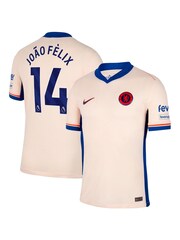 Nike Cream Chelsea Away Stadium Shirt 2024-25 Joao Felix 14 - Image 1 of 3