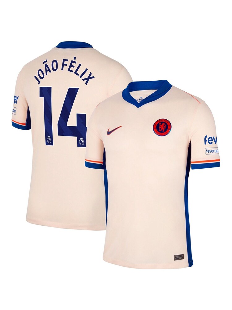 Nike Cream Chelsea Away Stadium Shirt 2024-25 Joao Felix 14 - Image 1 of 3