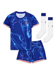 Nike Blue Little Kids Joao Felix 14 Chelsea Home Stadium Kit 2024-25 - Image 3 of 3