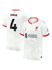 Nike White Liverpool Third Stadium Shirt 2024-25 - Image 1 of 3