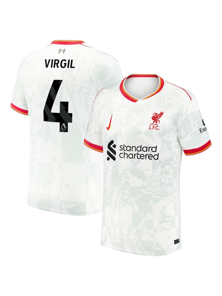 Nike White Liverpool Third Stadium Shirt 2024-25 - Image 1 of 3