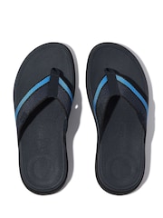 Fitflop Mens Blue F-mode Go Tonal-Edge Webbing Toe-Post Sandals - Image 3 of 4