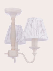 Laura Ashley White Pussy Willow 3 Light Semi Flush - Image 6 of 6