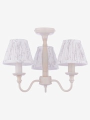Laura Ashley White Pussy Willow 3 Light Semi Flush - Image 5 of 6