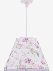 Laura Ashley White Gosford 1 Light Pendant - Image 6 of 6
