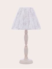 Laura Ashley White Pussy Willow Table Lamp - Image 2 of 6