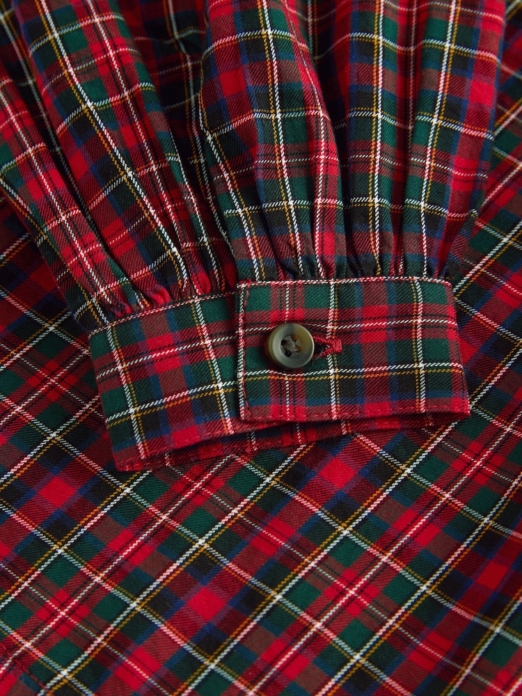 Red Check Ruffle Collar Blouse (3-16yrs) - Image 9 of 9