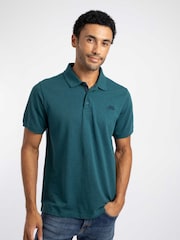 Weird Fish Blue Bobby Melange Pique Polo Shirt - Image 3 of 7