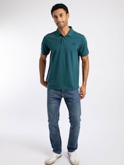 Weird Fish Blue Bobby Melange Pique Polo Shirt - Image 5 of 7