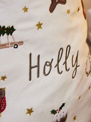 Personalised Plush Neutral Christmas Sack by My 1st Years - Image 2 of 4