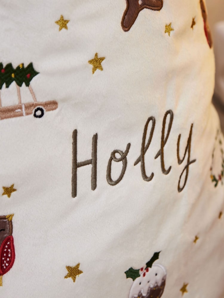 Personalised Plush Neutral Christmas Sack by My 1st Years - Image 2 of 4