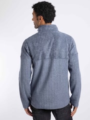 Weird Fish Longmont 1/4 Zip Stripe Grid Fleece - Bilde 2 av 6