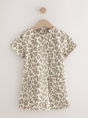 Animal Print 100% Cotton Shift Dress (3-16yrs) - Image 6 of 9