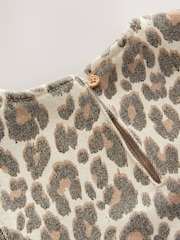 Animal Print 100% Cotton Shift Dress (3-16yrs) - Image 8 of 9