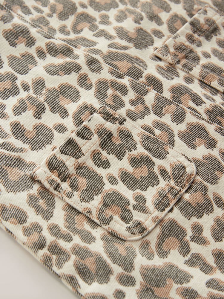 Animal Print 100% Cotton Shift Dress (3-16yrs) - Image 9 of 9