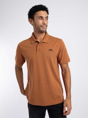 Weird Fish Orange Bobby Melange Pique Polo Shirt - Image 1 of 6