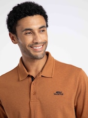 Weird Fish Orange Bobby Melange Pique Polo Shirt - Image 4 of 6