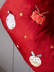 Personalised Red Embroidered Christmas Stockings by My 1st Years - Image 2 of 3