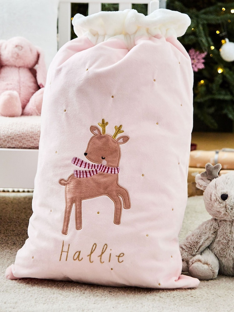Personalised Christmas Reindeer Gift Sack by My 1st Years - Image 1 of 3