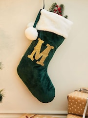 Personalised Velvet Emboss Stocking by My 1st Years - Image 1 of 4