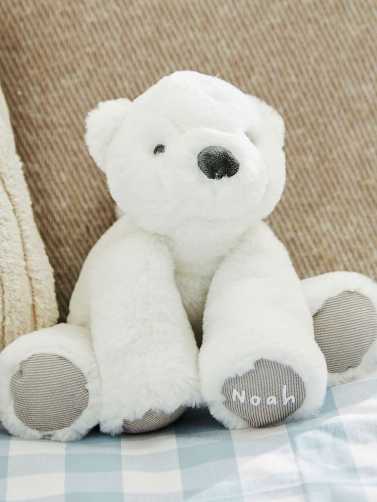 Personalised Polar Bear Soft Toy by My 1st Years - Image 1 of 4
