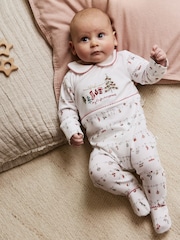 Weiß - My First Baby Christmas Sleepsuit (0-18mths) - Bild 1 von 15
