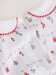 Weiß - My First Baby Christmas Sleepsuit (0-18mths) - Bild 10 von 15