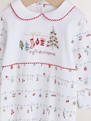 Weiß - My First Baby Christmas Sleepsuit (0-18mths) - Bild 8 von 15