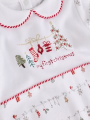 Weiß - My First Baby Christmas Sleepsuit (0-18mths) - Bild 9 von 15