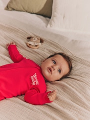 Vermelho - Baby Christmas Santa Sleepsuit (0mths-3yrs) - Imagem 2 de 10
