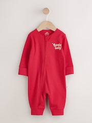 Vermelho - Baby Christmas Santa Sleepsuit (0mths-3yrs) - Imagem 3 de 10