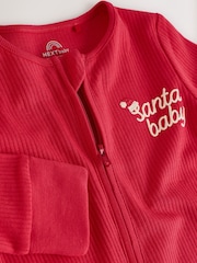 Vermelho - Baby Christmas Santa Sleepsuit (0mths-3yrs) - Imagem 8 de 10